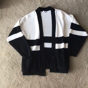 Black and white cardigan